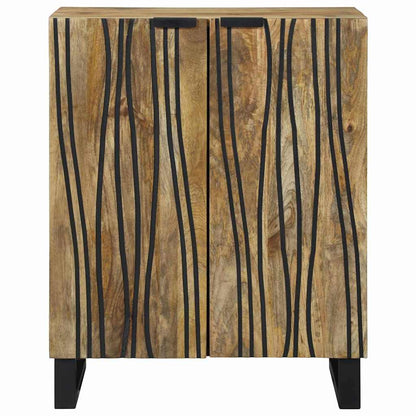 Sideboard Braun 60 x 33.5 x 75 cm Massivholz Mango