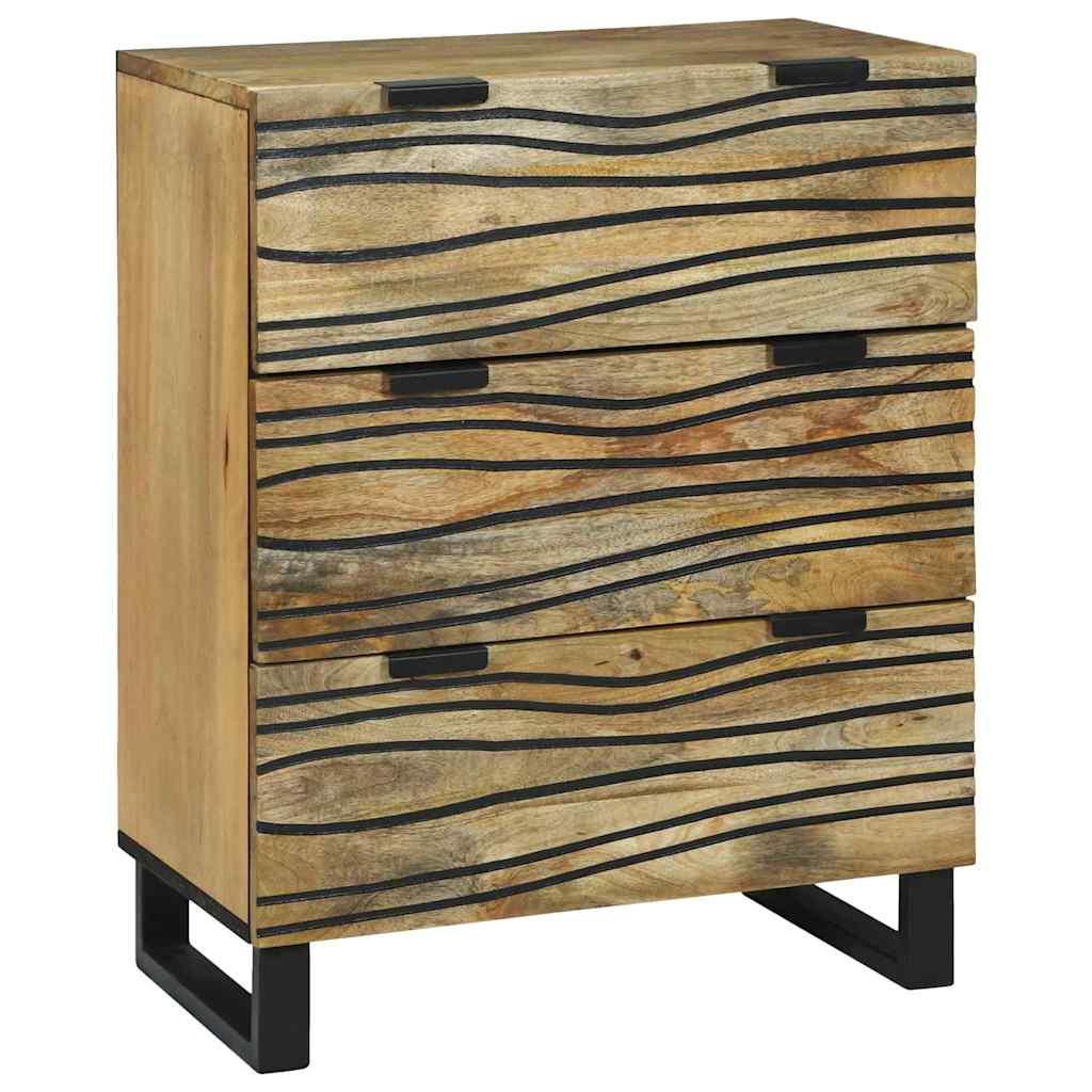 Sideboard Braun 60 x 33.5 x 75 cm Massivholz Mango