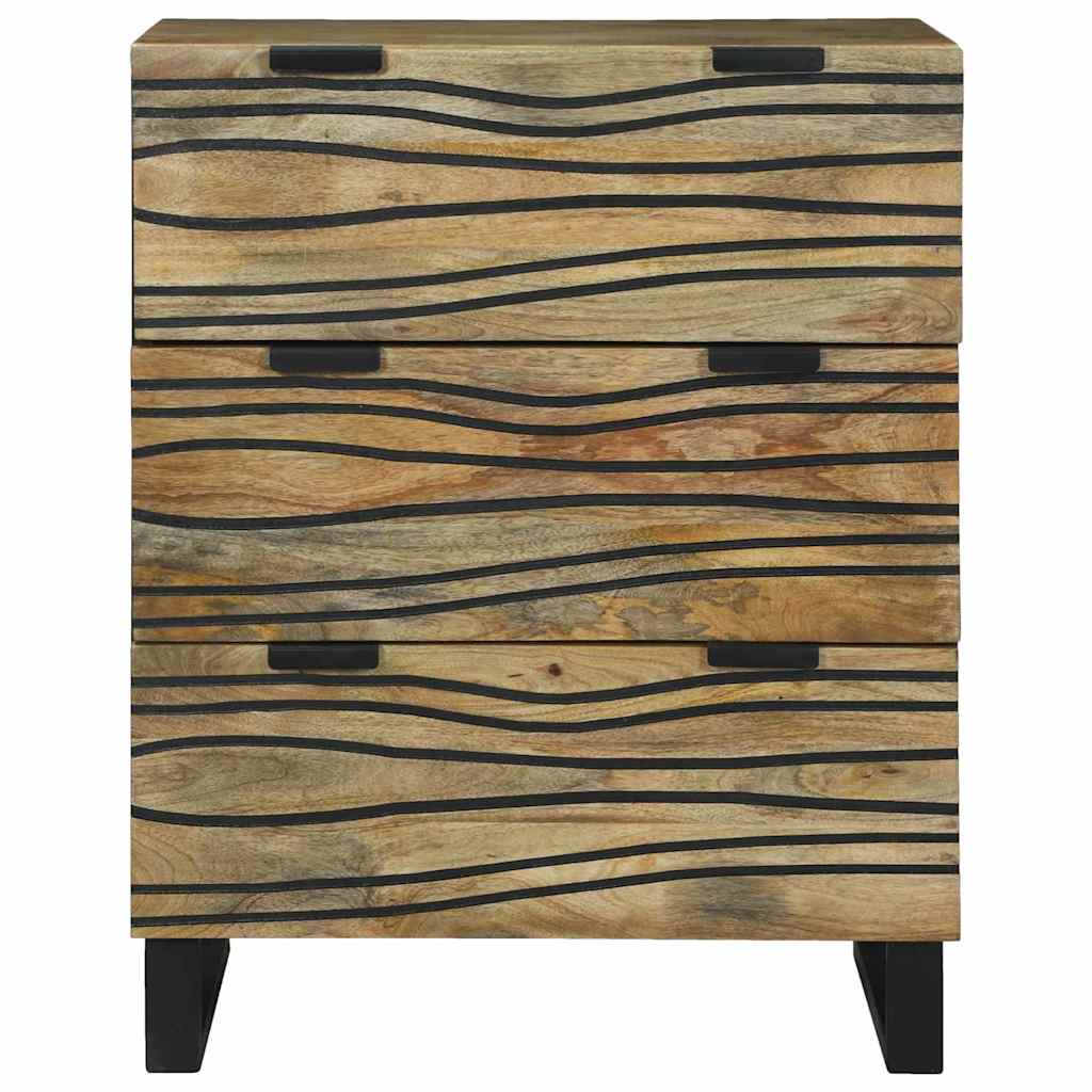 Sideboard Braun 60 x 33.5 x 75 cm Massivholz Mango