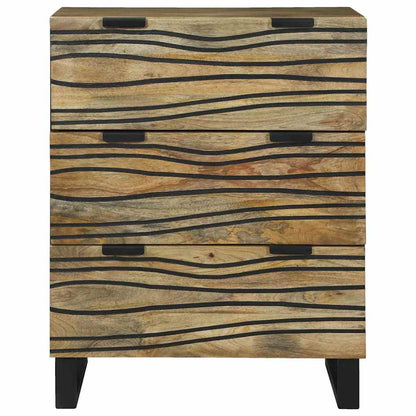 Sideboard Braun 60 x 33.5 x 75 cm Massivholz Mango