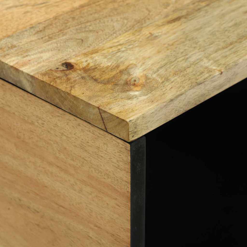 Couchtisch Braun und Schwarz 80 x 50 x 40 cm