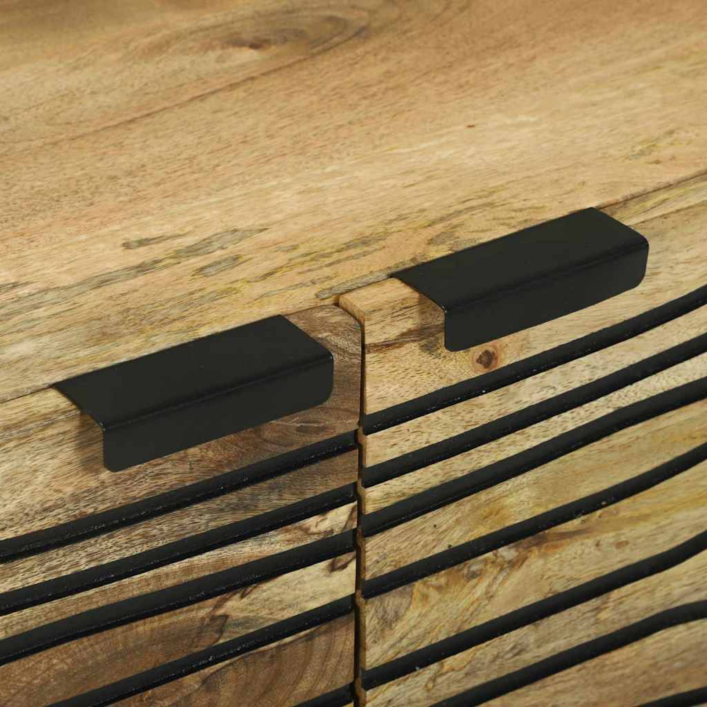 Couchtisch Braun und Schwarz 80 x 50 x 40 cm