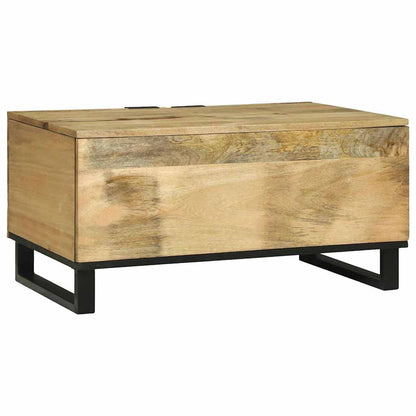 Couchtisch Braun und Schwarz 80 x 50 x 40 cm