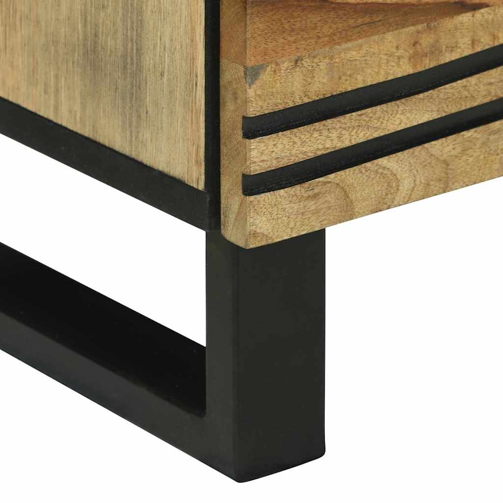 Nachttisch Braun 50 x 33 x 60 cm massives Mangoholz