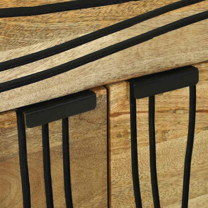 Nachttisch Braun 50 x 33 x 60 cm massives Mangoholz