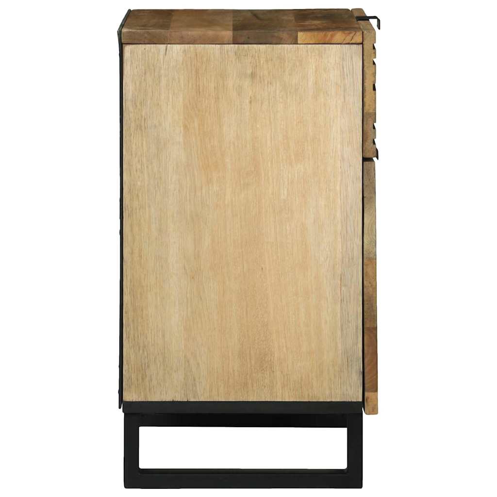 Nachttisch Braun 50 x 33 x 60 cm massives Mangoholz