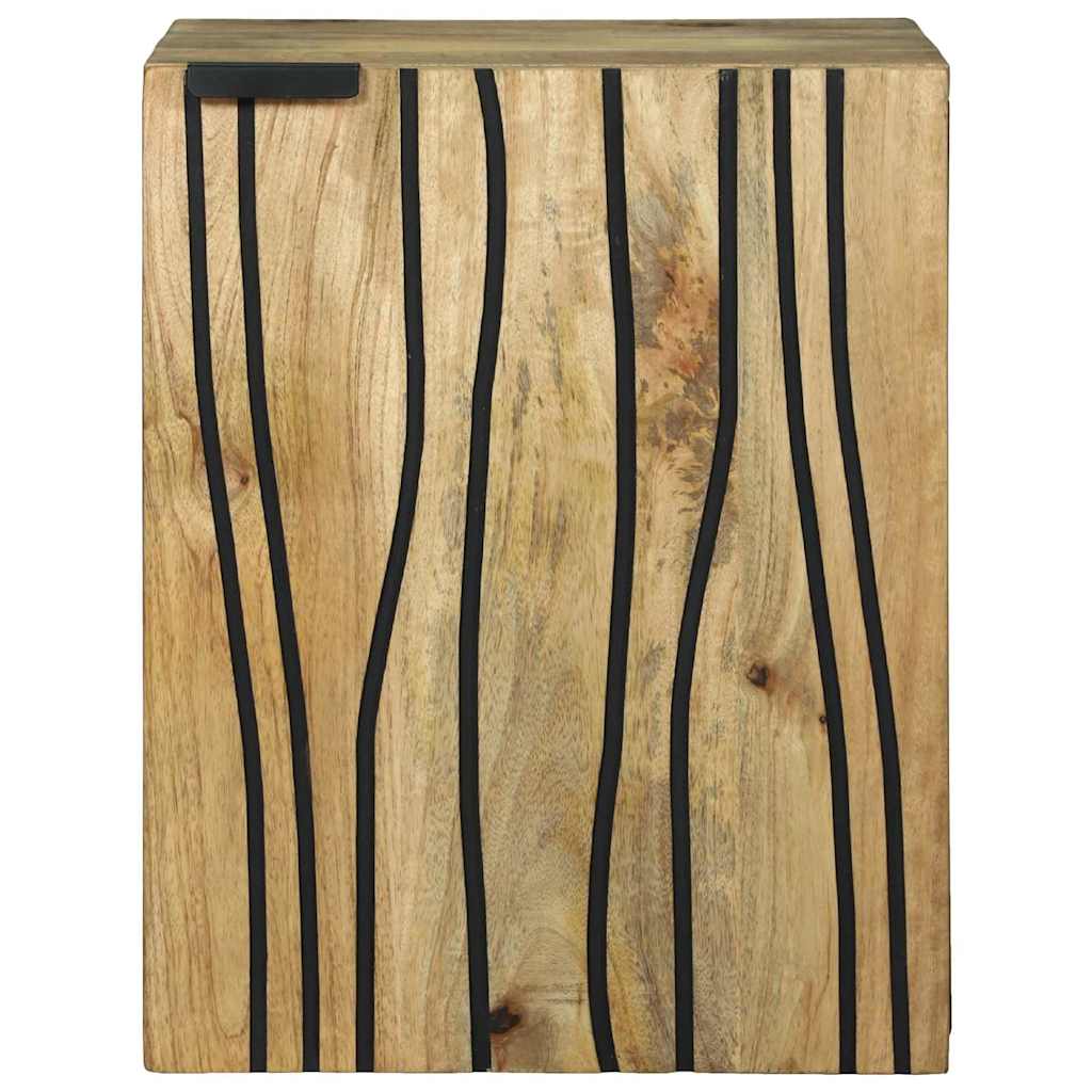 Waschbeckenunterschrank Braun und Schwarz 38 x 33,5 x 48 cm