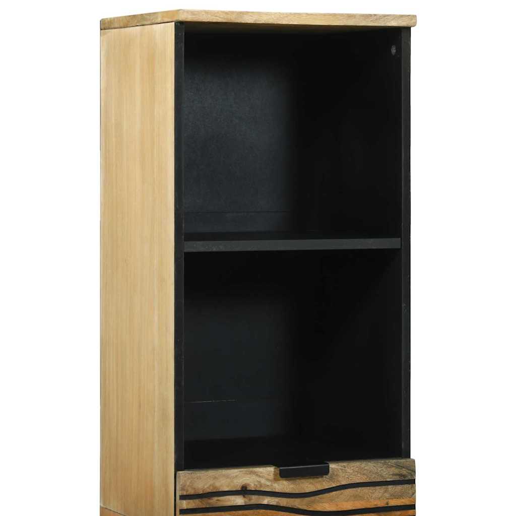 Badezimmerschrank Braun 38 x 33 x 160 cm Massivholz Mango