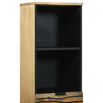 Badezimmerschrank Braun 38 x 33 x 160 cm Massivholz Mango