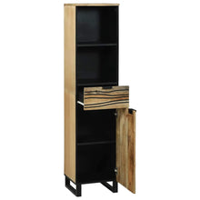 Badezimmerschrank Braun 38 x 33 x 160 cm Massivholz Mango