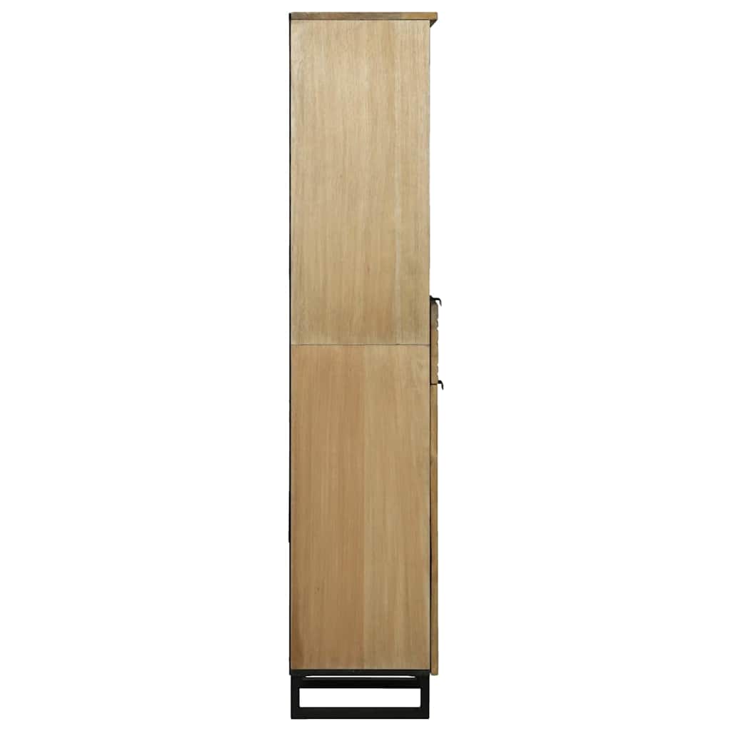 Badezimmerschrank Braun 38 x 33 x 160 cm Massivholz Mango
