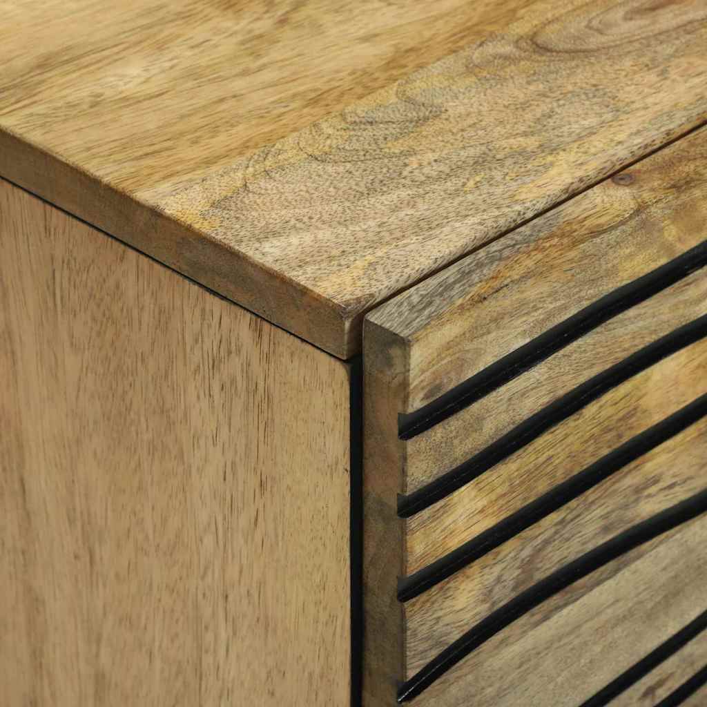 Sideboard Braun 40 x 33 x 75 cm massives Mangoholz