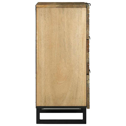 Sideboard Braun 40 x 33 x 75 cm massives Mangoholz