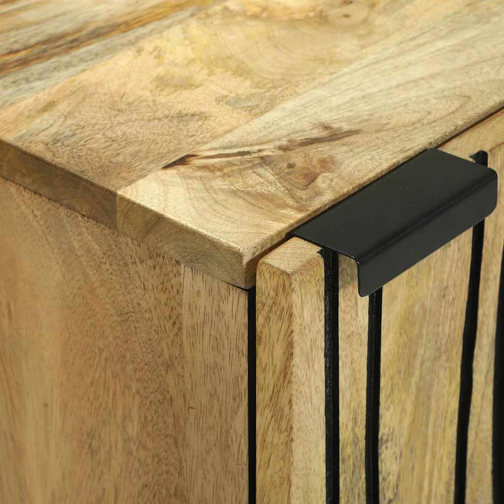 Sideboard Braun 40 x 33 x 75 cm massives Mangoholz