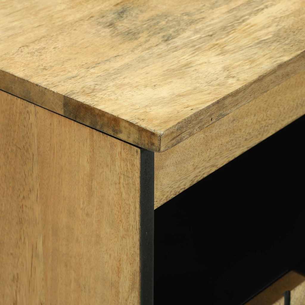 Sideboard Braun 60 x 33 x 75 cm massives Mangoholz