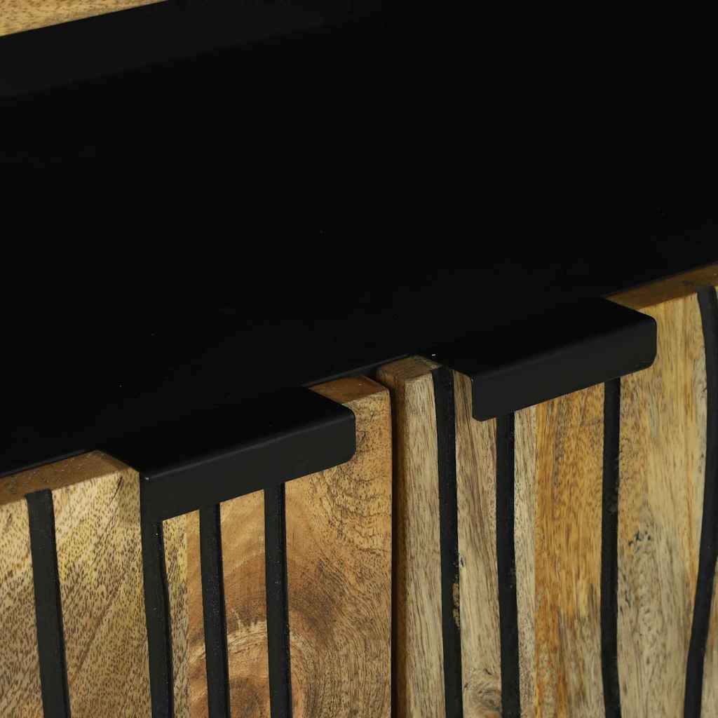 Sideboard Braun 60 x 33 x 75 cm massives Mangoholz