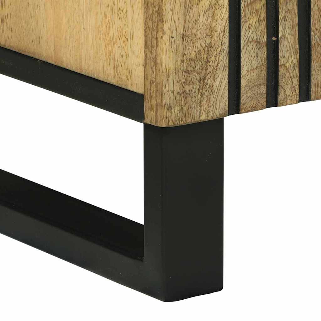 Sideboard Braun 60 x 33 x 75 cm massives Mangoholz
