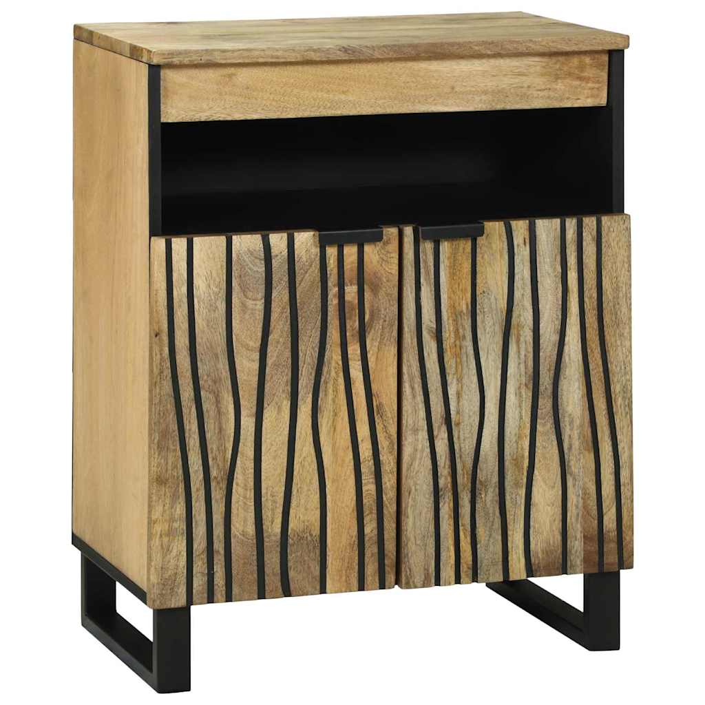 Sideboard Braun 60 x 33 x 75 cm massives Mangoholz