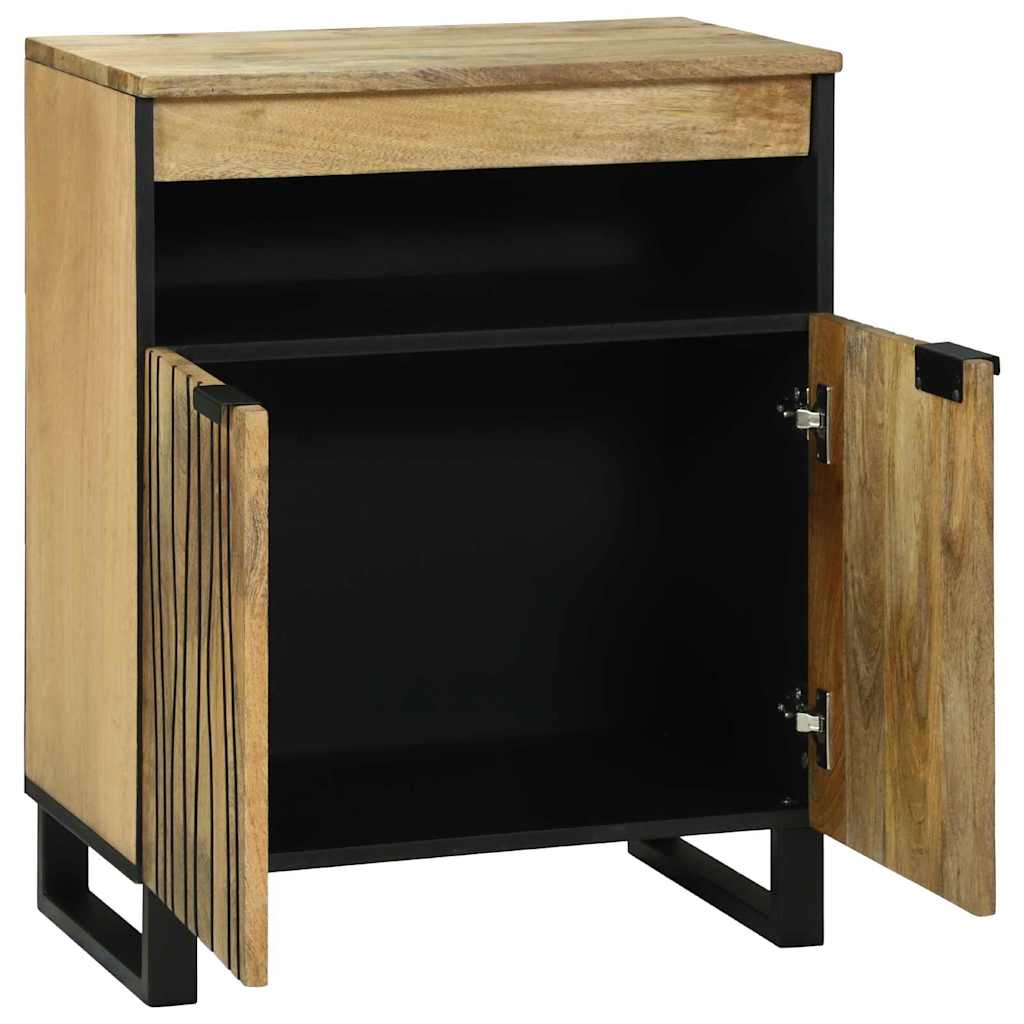 Sideboard Braun 60 x 33 x 75 cm massives Mangoholz