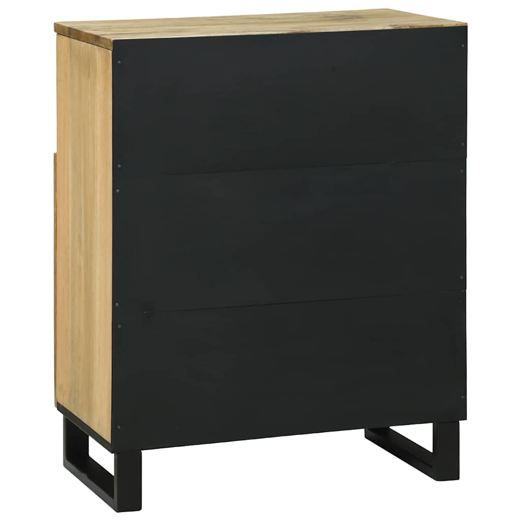 Sideboard Braun 60 x 33 x 75 cm massives Mangoholz