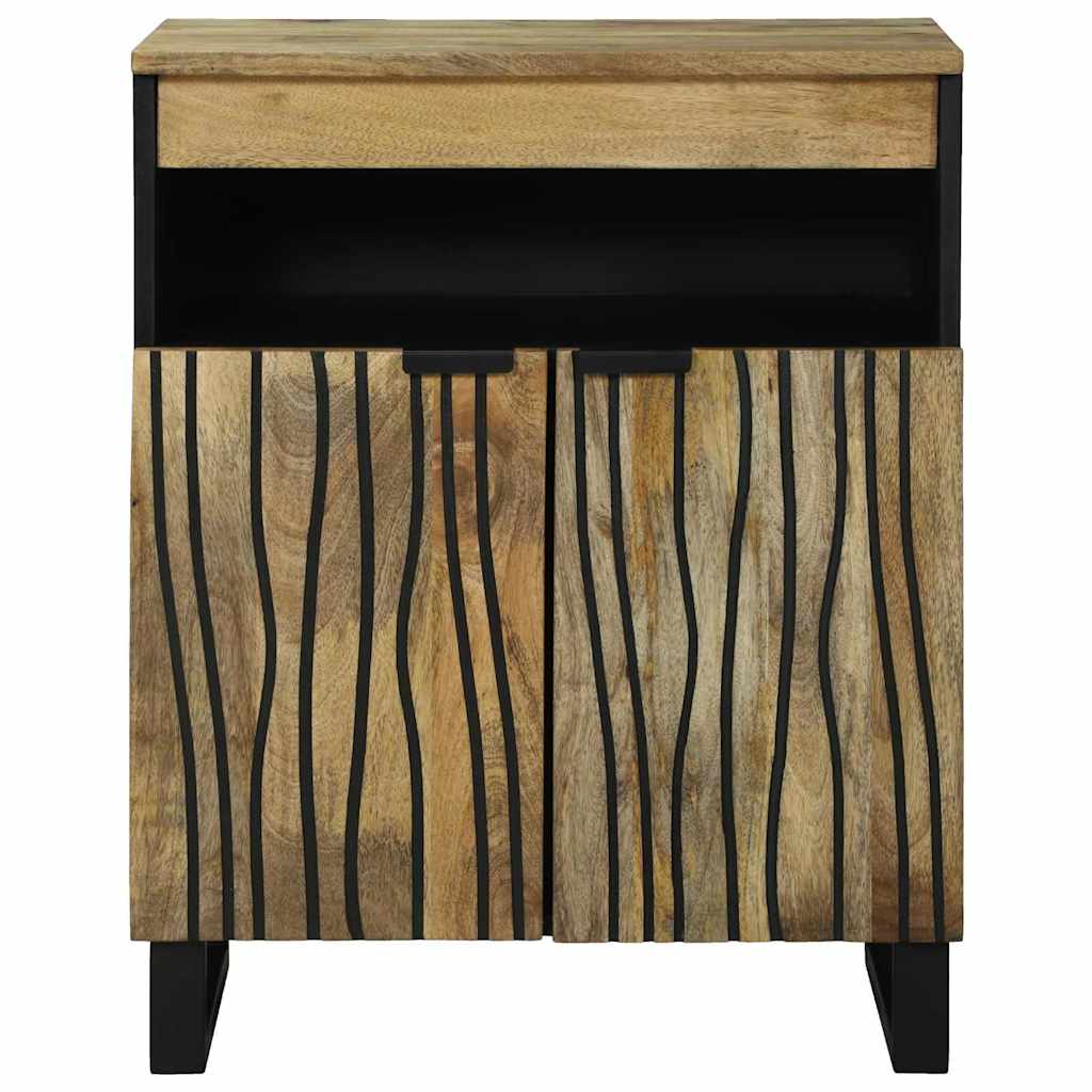 Sideboard Braun 60 x 33 x 75 cm massives Mangoholz