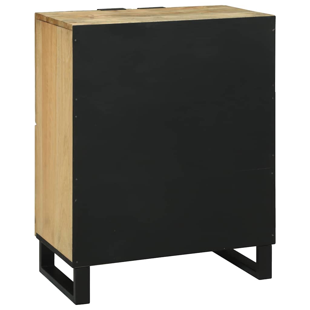 Sideboard Braun 60 x 33 x 75 cm massives Mangoholz