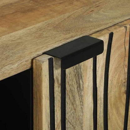 Sideboard Braun 90 x 33 x 75 cm massives Mangoholz