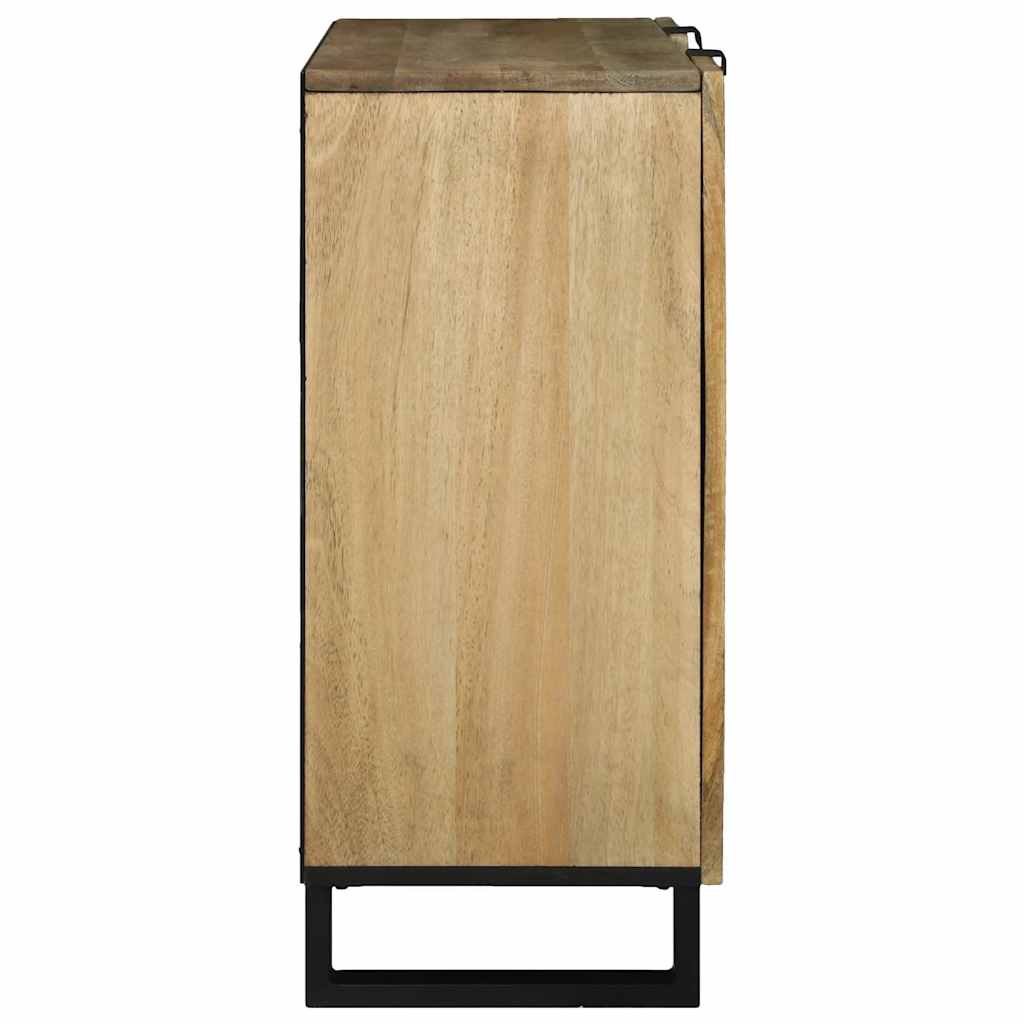 Sideboard Braun 90 x 33 x 75 cm massives Mangoholz