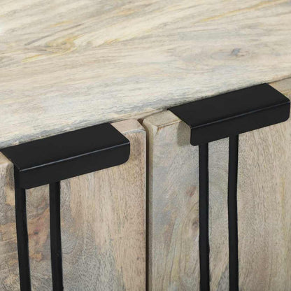 Sideboard Weiß 60 x 33.5 x 75 cm Massivholz Mango