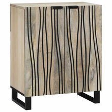 Sideboard Weiß 60 x 33.5 x 75 cm Massivholz Mango