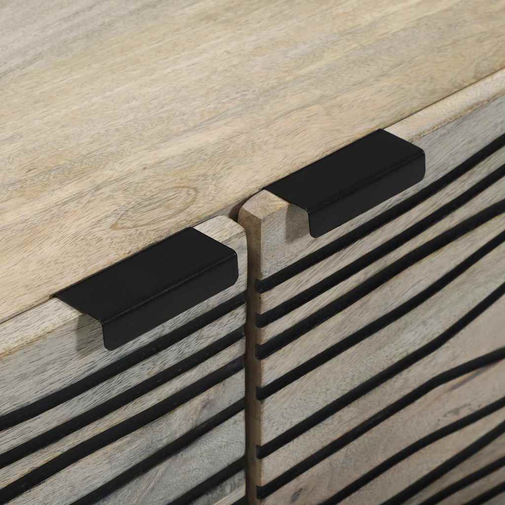 Couchtisch Beige und Schwarz 80 x 50 x 40 cm