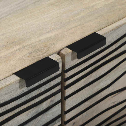 Couchtisch Beige und Schwarz 80 x 50 x 40 cm