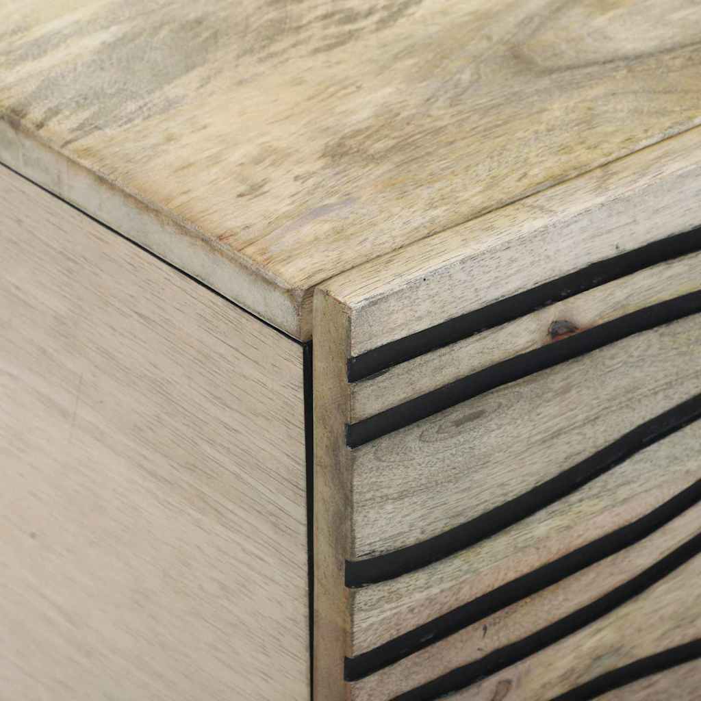 Couchtisch Beige und Schwarz 100 x 54 x 40 cm