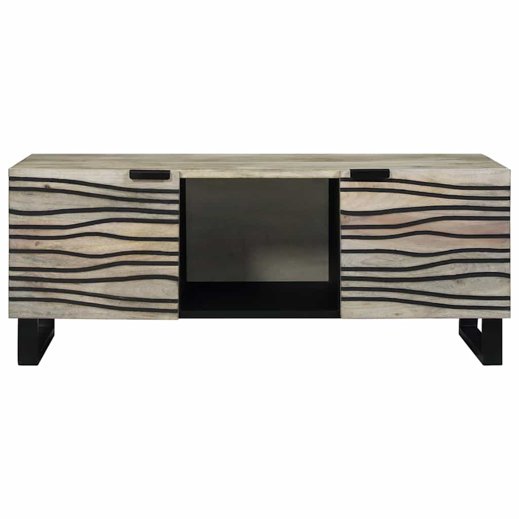Couchtisch Beige und Schwarz 100 x 54 x 40 cm
