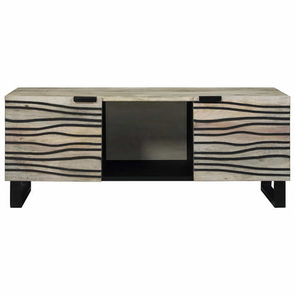 Couchtisch Beige und Schwarz 100 x 54 x 40 cm