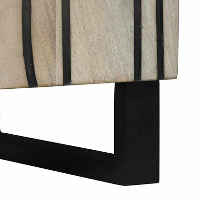 Badezimmer Schrank mit Tür Braun und Schwarz 38 x 33.5 x 58 cm