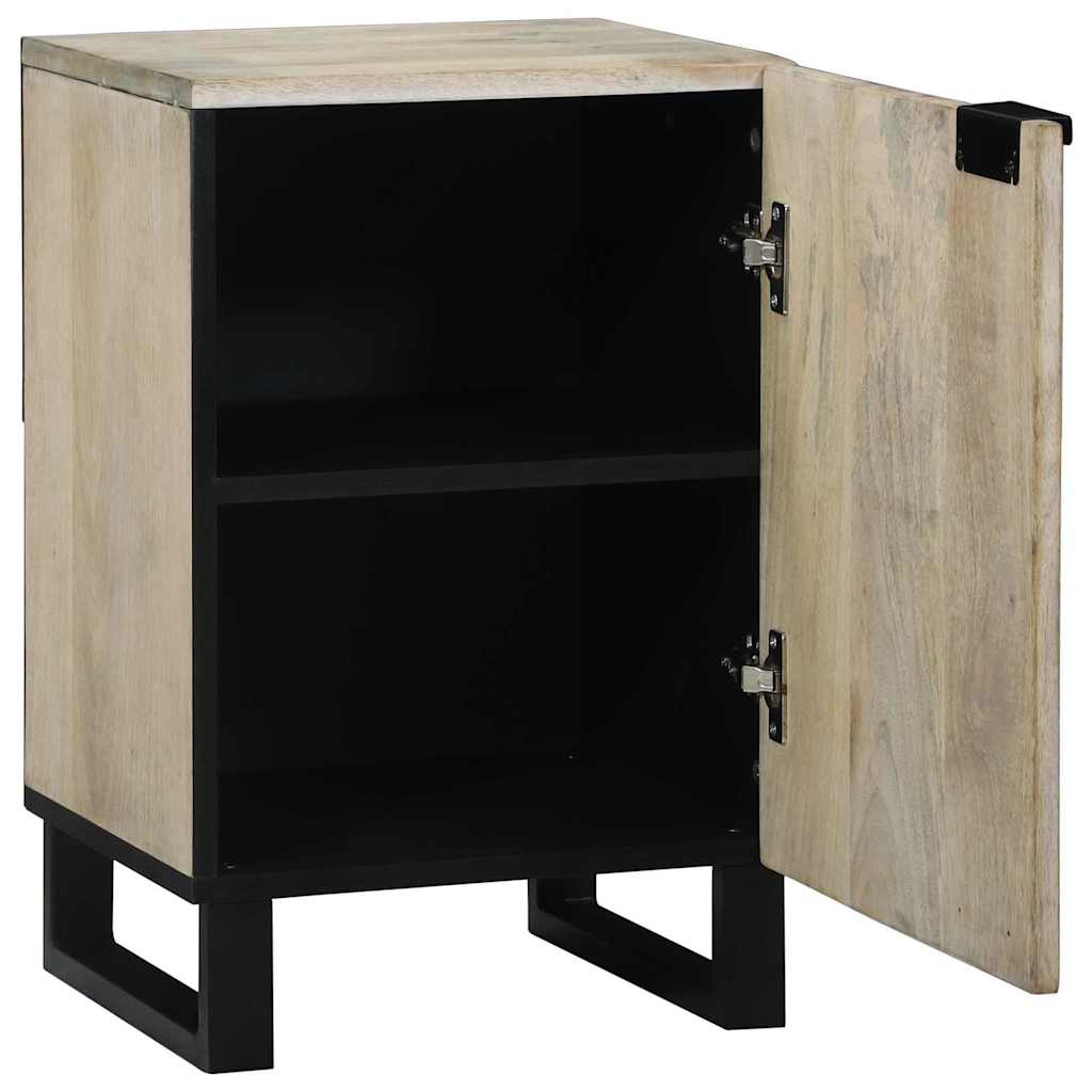 Badezimmer Schrank mit Tür Braun und Schwarz 38 x 33.5 x 58 cm