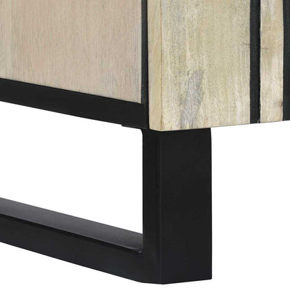 Badezimmer Schrank mit Regal Braun und Schwarz 38 x 33 x 160 cm