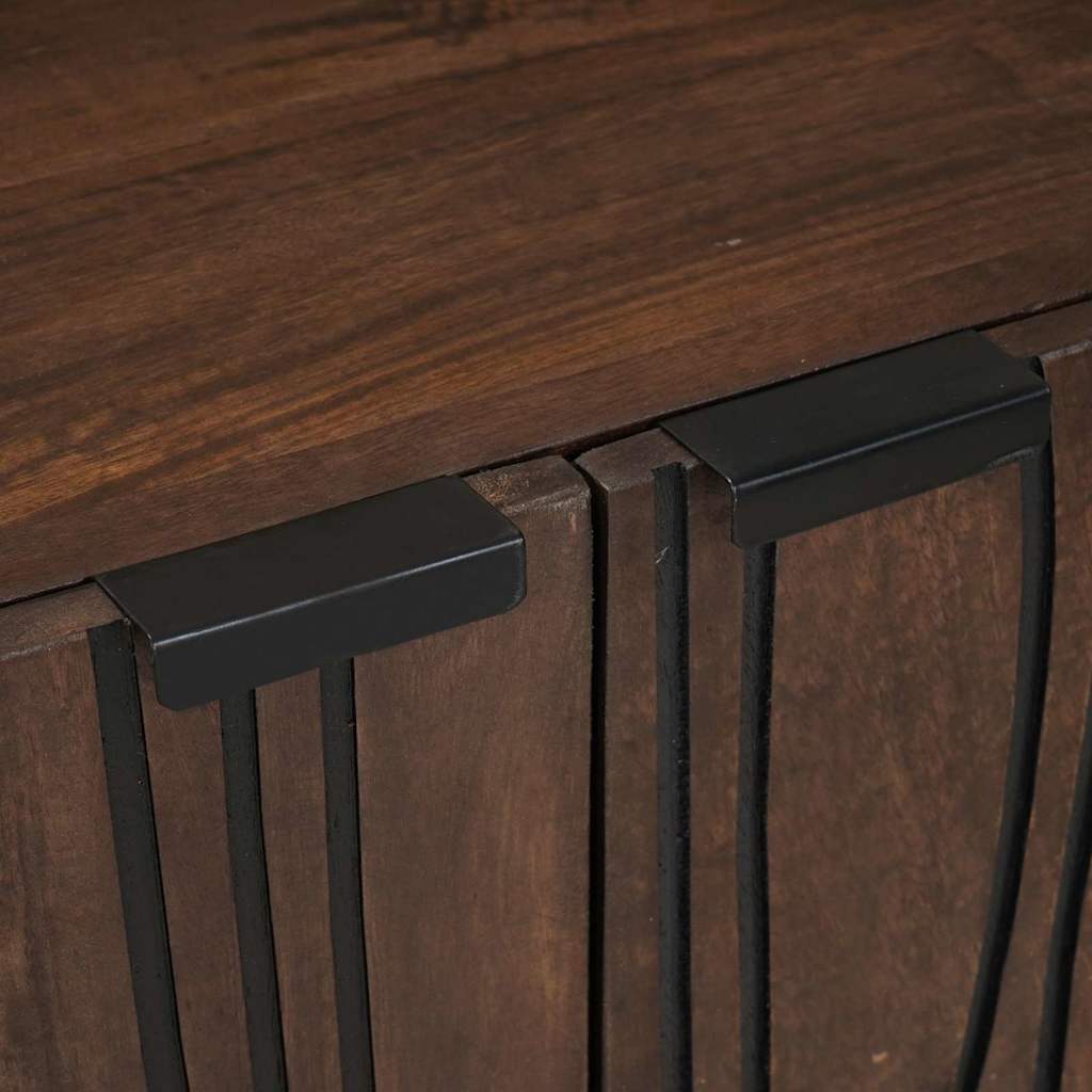 Sideboard Braun 60 x 33.5 x 75 cm Massivholz Mango