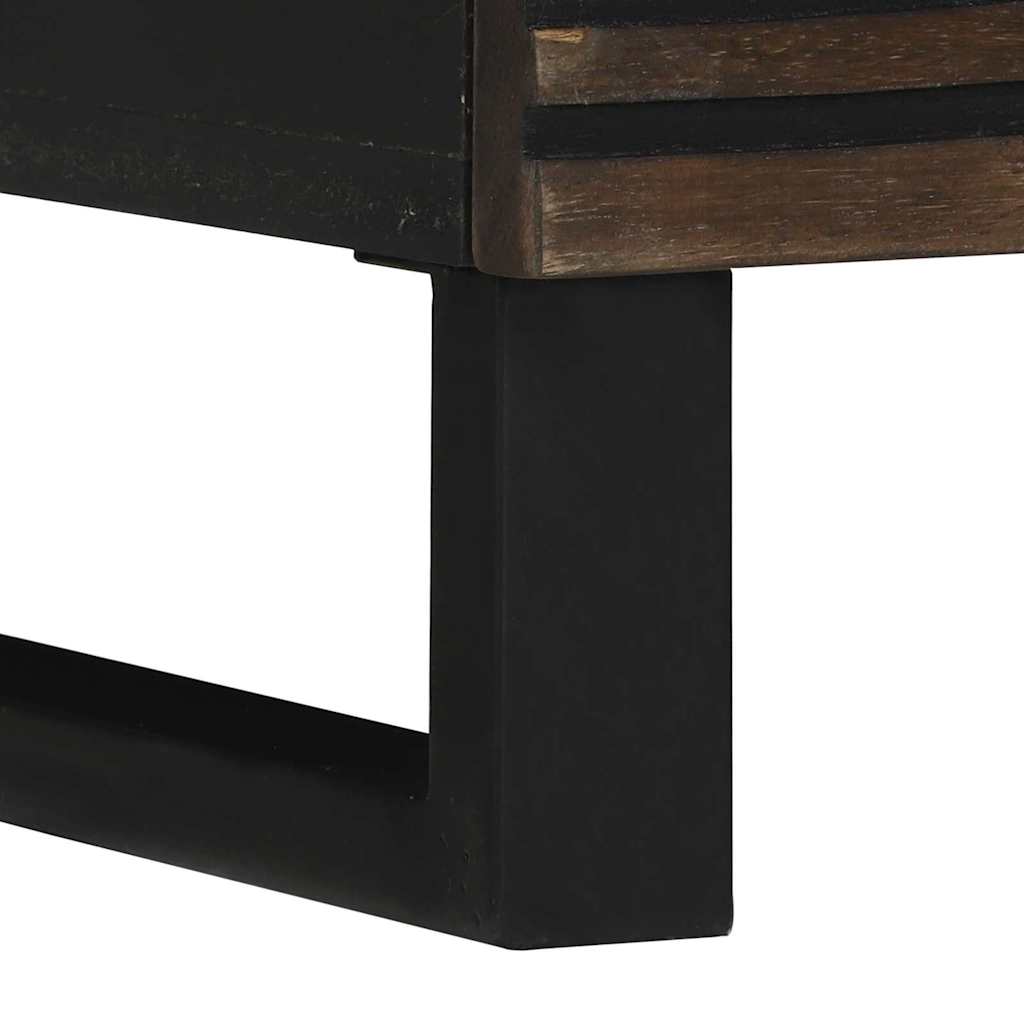 Nachttisch Walnuss 40 x 33 x 46 cm massives Mangoholz