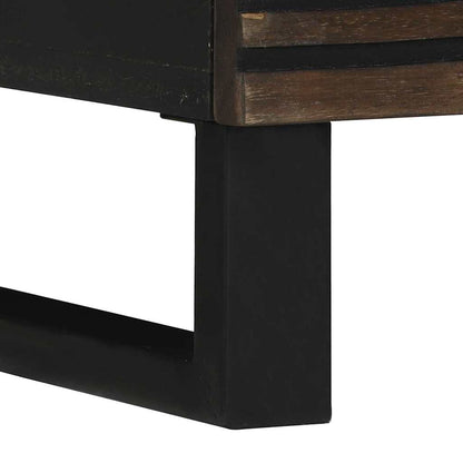 Nachttisch Walnuss 40 x 33 x 46 cm massives Mangoholz