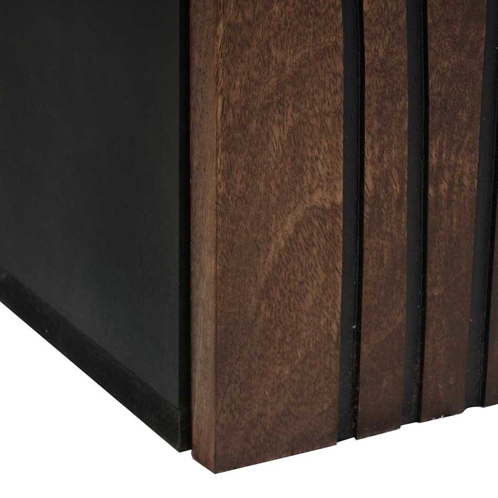 Waschbeckenunterschrank Braun und Schwarz 38 x 33,5 x 48 cm