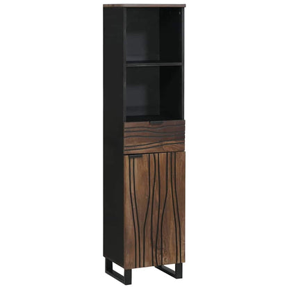Badezimmerschrank mit Regal mit Speicher Braun 38 x 33 x 160 cm