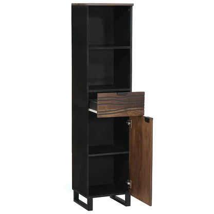 Badezimmerschrank mit Regal mit Speicher Braun 38 x 33 x 160 cm