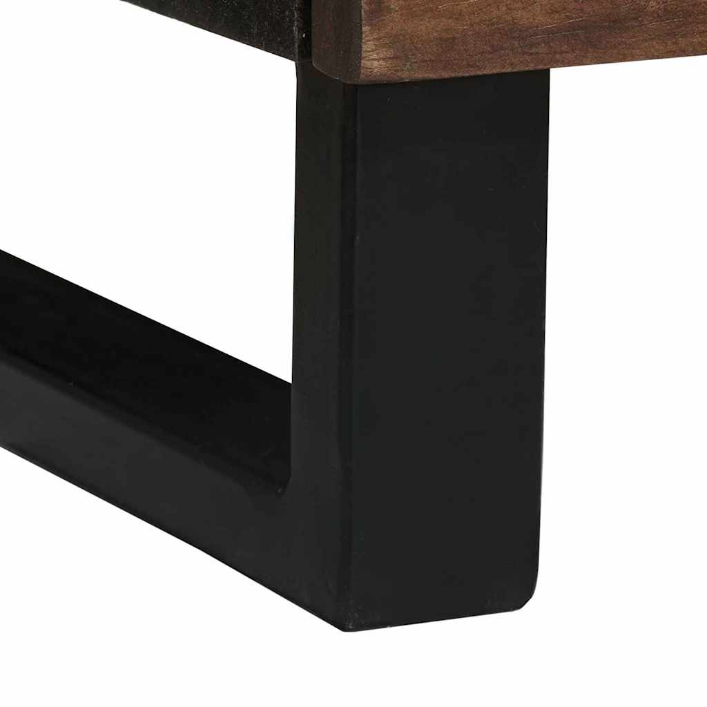 Sideboard Braun 40 x 33 x 75 cm massives Mangoholz