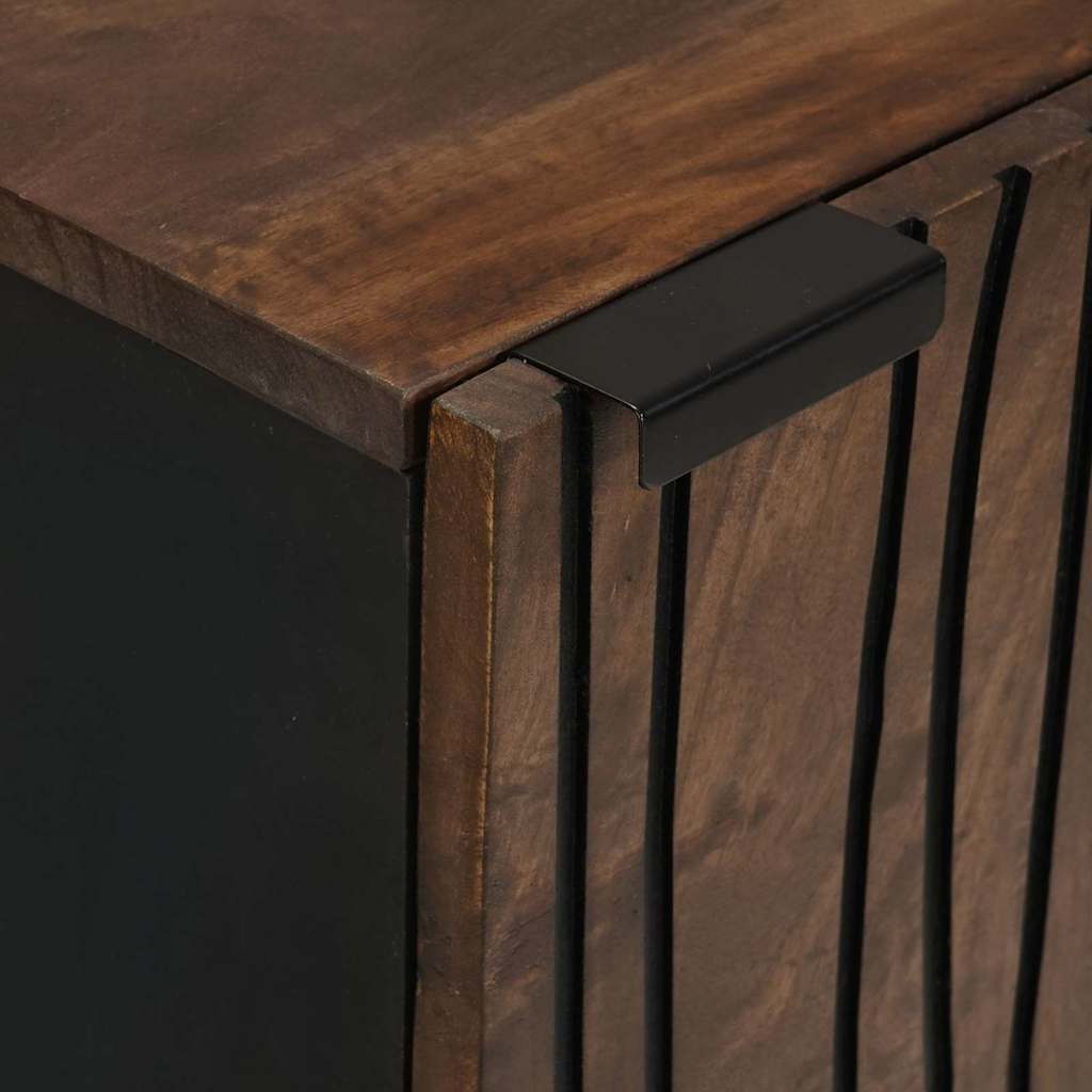 Sideboard Braun 40 x 33 x 75 cm massives Mangoholz