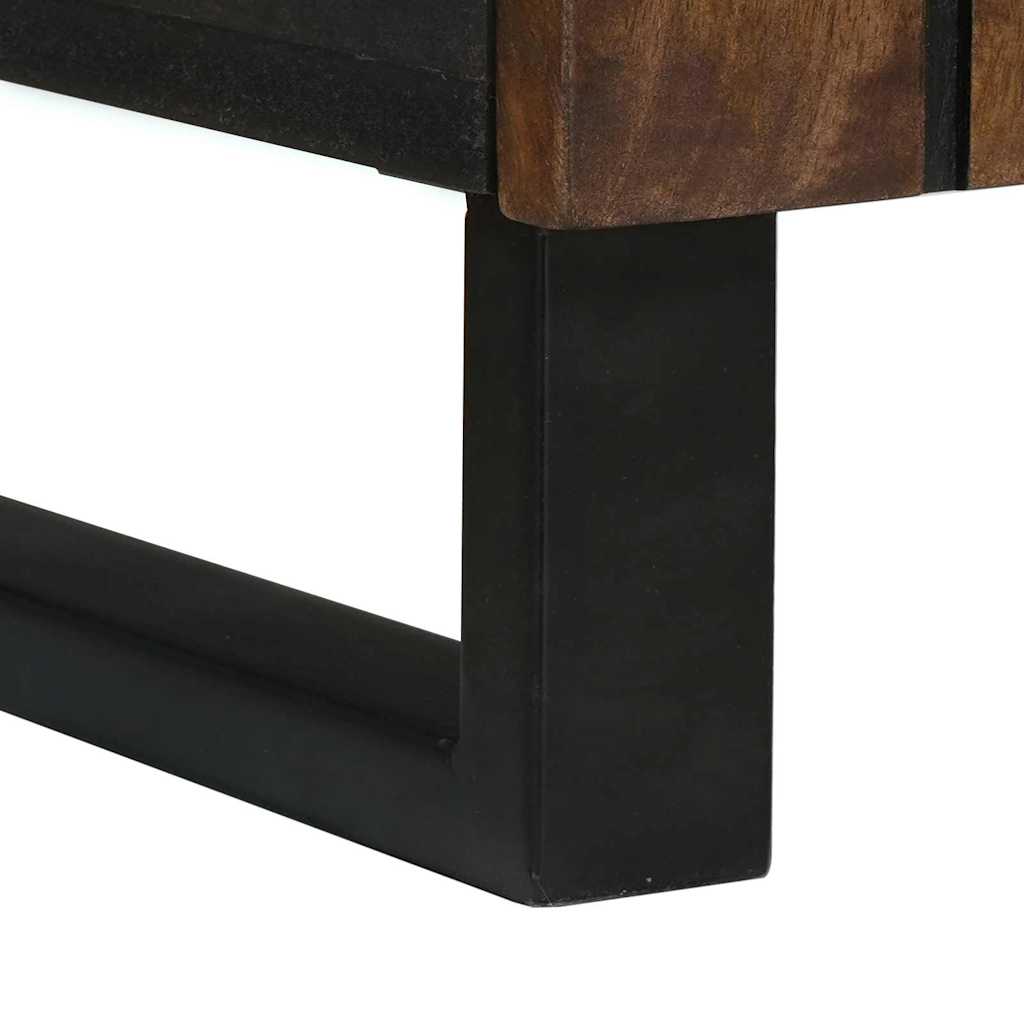 Sideboard Braun 40 x 33 x 75 cm massives Mangoholz