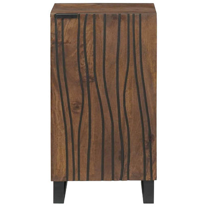 Sideboard Braun 40 x 33 x 75 cm massives Mangoholz