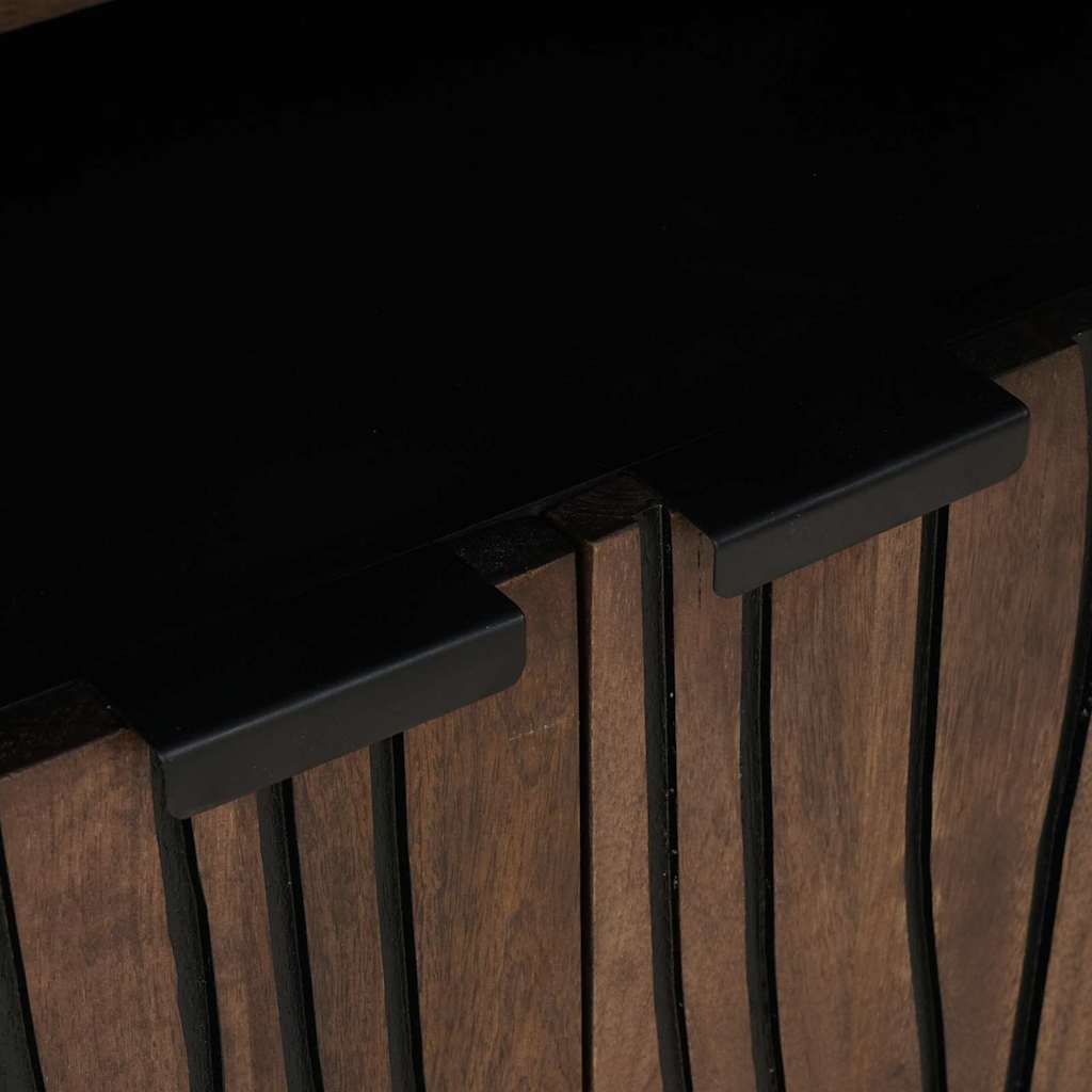 Sideboard Braun 60 x 33 x 75 cm massives Mangoholz