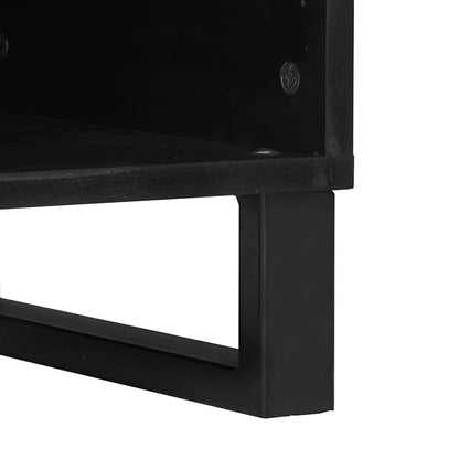 Sideboard Braun 80 x 33 x 75 cm massives Mangoholz